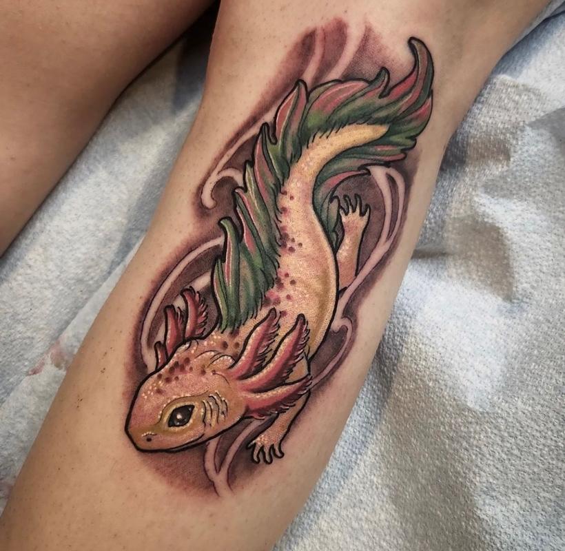 Cody Cook Axolotl by Cody Cook Tattoos